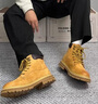 Lee大黃靴情侶款冬季馬丁靴英倫風(fēng)男士工裝靴子時(shí)尚男靴登山靴情侶鞋 黃色L234UE333 39 曬單實(shí)拍圖