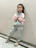 迪士尼（Disney）童裝女童運動(dòng)套裝春裝2025新款洋氣網(wǎng)紅女大童春秋休閑外套兩件套 灰色 140 cm 曬單實(shí)拍圖