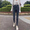 憶思減緊身牛仔小腳褲女高腰2025年春秋季彈力顯瘦九分百搭修身鉛筆褲子 復(fù)古藍(lán) 1003 28 建議100-110斤 曬單實(shí)拍圖