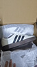 adidas T頭鞋 VL COURT復古板鞋德訓鞋男女阿迪達斯輕運動(dòng) 漢玉白/黑色/樹(shù)脂黃   37 曬單實(shí)拍圖