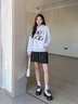 Teenie Weenie小熊女裝衛(wèi)衣2025秋季新款休閑舒適寬松連帽大熊上衣 淺灰色 S 曬單實(shí)拍圖