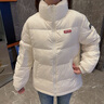 鴨鴨（YAYA）時空道宇系列羽絨服男2025新款情侶裝立領羽絨面包服外套S 青光黑色 L (175) 【適合130-150斤】 曬單實拍圖