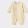babylove嬰兒連體衣春秋款純棉寶寶哈衣家居服爬服長(zhǎng)袖彩棉新生兒衣服 曬單實(shí)拍圖