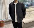 SUSTYLE高端奢侈品男裝高檔男士夾克外套男2025春秋新款立領(lǐng)潮牌上衣男 夏目黑 高檔面料 春秋款 L  [125-145斤] 曬單實(shí)拍圖