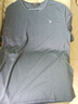 夢(mèng)特嬌桑蠶·絲男士短袖t恤夏季圓領(lǐng)冰·絲體恤純色V領(lǐng)半袖T恤男上 【圓領(lǐng)灰色】 3XL __185建議170-185斤 曬單實(shí)拍圖