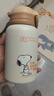 史努比（SNOOPY）兒童保溫杯帶吸管直飲男女小學(xué)生316不銹鋼喝水杯子雙蓋壺500ml咖 曬單實(shí)拍圖