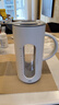 UKA玻璃水壺涼水壺冷水壺耐高溫大容量家用泡茶壺開(kāi)水壺 白色 曬單實(shí)拍圖