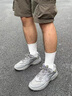361°運動鞋子男秋季琉光復古革網面透氣休閑厚底老爹鞋672526766-4 曬單實拍圖