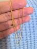 周大福肖邦鏈黃金素鏈足金項鏈(工費280)40cm約5.2g EOF1604 曬單實(shí)拍圖