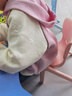 巴拉巴拉童裝寶寶外套兒童上衣2025新款秋裝男女童衣服復古美式提花插肩袖 粉紅A61349 130 曬單實(shí)拍圖