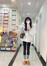 鏡莎棉服女大毛領(lǐng)2025年新款冬季羽棉襖絨服女加厚保暖棉襖女學(xué)生外套 白灰色 均碼 可以備注碼數 曬單實(shí)拍圖