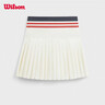 威爾勝（Wilson）官方女士MIDTOWN蜜糖帶底褲球袋一體織網(wǎng)球運動(dòng)半身裙 豆腐灰 WW00160531GY1 S /165/66A 曬單實(shí)拍圖