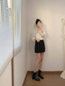 愛(ài)步（ECCO）女靴 25年新款簡(jiǎn)約百搭切爾西靴粗跟中筒靴子女 型塑290993黑色2909930100137 曬單實(shí)拍圖
