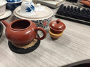 茶壺宜興原礦紫砂壺名家純?nèi)止ご蠹t袍水平壺家用小茶壺茶具單個(gè) 水平中款200ml（2-3人共飲） 曬單實(shí)拍圖