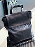 循覓本真 自在雙肩包植鞣頭層牛皮簡(jiǎn)約大容量通勤手提包2026新款百搭 黑色 曬單實(shí)拍圖