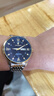 柏達茄瑞士男士手表防水時(shí)尚高檔商務(wù)韓版雙日歷夜光防水手表男士石英表 836間金藍面鋼帶款 41mm 曬單實(shí)拍圖