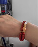 侗秘涼山南紅紅瑪瑙手串女士本命年好運多圈水晶瑪瑙溫潤光澤送禮手鏈 雙圈手鏈手圍15-16cm 曬單實(shí)拍圖