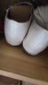 西遇平底單鞋女2026新款秋季法式圓頭小皮鞋內增高軟底瑪麗珍鞋 米色 37 (235) 曬單實(shí)拍圖