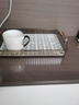 沃德百惠（WORTHBUY）茶盤托盤客廳輕奢雙層瀝水杯架茶幾小型長方形茶具茶杯水果盤臺(tái)盤 大號(hào)透明灰?guī)r水 曬單實(shí)拍圖