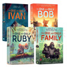 獨一無(wú)二的伊凡英文原版小說(shuō)紐伯瑞獎4冊The One and Only Ivan Ruby Family Bob 紐伯瑞金獎作者兒童青少年課外文學(xué)英語(yǔ)閱讀書(shū) 紐伯瑞獎小說(shuō)4冊套裝 曬單實(shí)拍圖