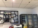 奇樂森酒柜客廳展示柜置物架靠墻紅酒架子酒小吧臺歐式家用葡萄簡約懸掛 E款 200*25*120黑色（帶燈） 曬單實拍圖
