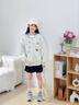 貝孩趣女童棒球服外套春秋款洋氣2025新款大童夾克衫女孩秋裝開(kāi)春上衣服 花灰色 150 (建議身高135-145厘米) 曬單實(shí)拍圖