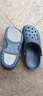 JDOV洞洞鞋男女士防滑夏季新款沙灘鞋廚房運動(dòng)防臭軟底包頭外穿涼拖鞋 深藍色 39 曬單實(shí)拍圖