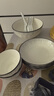 巛焦碗具套裝碗盤(pán)餐具碗套裝餐具整套北歐現代家用釉下彩飯碗盤(pán)子碗筷 4人食【18件】小套裝 曬單實(shí)拍圖