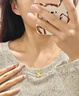 初凰黃金四葉草項鏈女2025年新款小吊墜送女朋友金包銀鎖骨鏈七夕禮物 足、四葉草吊墜重約0.32g 曬單實(shí)拍圖