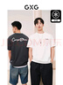 GXG男裝 多色涼感字母印花簡(jiǎn)約寬松短袖T恤男士上衣 深灰色 M 曬單實(shí)拍圖