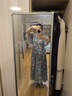 絲柏舍沙灘風(fēng)連衣裙2024夏裝V領(lǐng)優(yōu)雅花色顯瘦大擺裙 曬單實(shí)拍圖