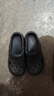 名創(chuàng)優(yōu)品（MINISO）洞洞鞋男士夏季外穿防滑厚底eva踩屎感涼鞋防臭海邊沙灘包頭拖鞋 曬單實拍圖