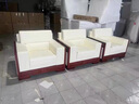 巖謝承閣（YARXCHEG）會(huì )議室辦公沙發(fā)貴賓商務(wù)接待簡(jiǎn)約現代中式高檔單人位沙發(fā)茶幾組合 單人位 高檔真皮 曬單實(shí)拍圖