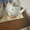 益茶福全自動(dòng)上水電熱水壺底部上水嵌入式茶臺功夫茶燒水壺飲水燒水一體機抽水玻璃煮茶壺保溫泡茶壺 SQ-008金色玻璃套裝 1L 曬單實(shí)拍圖
