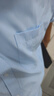 普羅蒙短袖襯衫男士商務(wù)正裝休閑免燙職業(yè)裝工作服純色大碼可選男裝襯衣 純藍色 47 曬單實(shí)拍圖