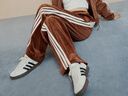 adidas「T頭鞋」VL COURT復古休閑板鞋德訓鞋男女阿迪達斯輕運動(dòng) 漢玉白/黑色/樹(shù)脂黃   42.5 曬單實(shí)拍圖