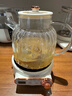 樂(lè )扣樂(lè )扣 養生壺 煮茶器  煮茶壺辦公室家用玻璃花茶壺燒水壺電熱水壺電燉壺 白色無(wú)茶漏 1L 曬單實(shí)拍圖