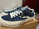 VISION STREET WEAR Odd Astley Pro海軍藍低幫翻毛皮帆布鞋滑板鞋男女 藍色 42 曬單實(shí)拍圖