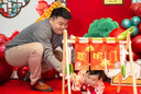 G.DUCKKIDS嬰兒漢服套裝春裝國(guó)風(fēng)唐裝抓周宴女寶寶禮服中式過(guò)年分體兩件套裝 紅色 80 （建議寶寶8-10公斤 12-24個(gè) 曬單實(shí)拍圖