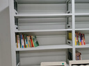 歐奈斯鋼制圖書館書架書柜落地置物架兒童儲物柜一體靠墻輕奢家用儲物架 單面1.2米高3層-默認發(fā)白 長600*300mm主架【送固定器】 曬單實拍圖