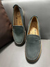歡騰（HANG TEN）樂(lè )福鞋女秋冬新品真皮透氣一腳蹬單鞋女通勤風(fēng)平底女士休閑鞋 墨綠（皮鞋碼） 37 曬單實(shí)拍圖