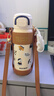 杯具熊（BEDDYBEAR）盛開雙飲保溫杯女便攜杯套吸管水杯大容量學(xué)生杯子550ML水手小狗 曬單實(shí)拍圖