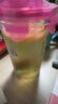 Glasslock耐熱加厚玻璃杯鋼化玻璃水杯進口杯子茶杯牛奶杯 紅色帶刻度500ml(無提繩 曬單實拍圖