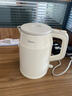 美的（Midea）【國(guó)家補(bǔ)貼】燒水壺電熱水壺大容量 家用水壺?zé)?04不銹鋼 雙層防燙智能防干燒多重防護(hù)無縫內(nèi)膽 1.5L 暖壺圓墩墩MK-SHM1569 曬單實(shí)拍圖