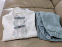 雷姆汀兒童古裝漢服國學(xué)服男童詩歌朗誦演出服中國風(fēng)女童六一表演服裝夏 藍(lán)色男款 男款8259 130 曬單實(shí)拍圖
