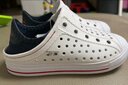 Skechers斯凱奇童鞋男女夏季一腳蹬撞色休閑涼鞋兒童洞洞鞋91995N 曬單實(shí)拍圖
