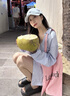 法派顯臉小棒球帽小狐貍刺繡鴨舌帽男女遮陽(yáng)帽 天藍色 均碼 56-60CM 曬單實(shí)拍圖