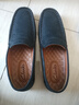 其樂(lè )（Clarks）男鞋春秋款平底輕便休閑鞋真皮套腳復古樂(lè )福鞋防滑單鞋 藏青色 41 曬單實(shí)拍圖