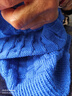 羊毛線(xiàn)100%純羊毛上海三利手工編織diy圍巾毛衣帽子粗毛線(xiàn)團正品 224天藍（一團一兩） 100%純羊毛 曬單實(shí)拍圖
