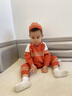 G.DUCKKIDS嬰兒連體哈衣連帽針織衫爬服童裝毛衣秋冬新款外套滿(mǎn)月外出連身衣 紅色 9603(不帶帽) 73cm (XXS) 73 曬單實(shí)拍圖